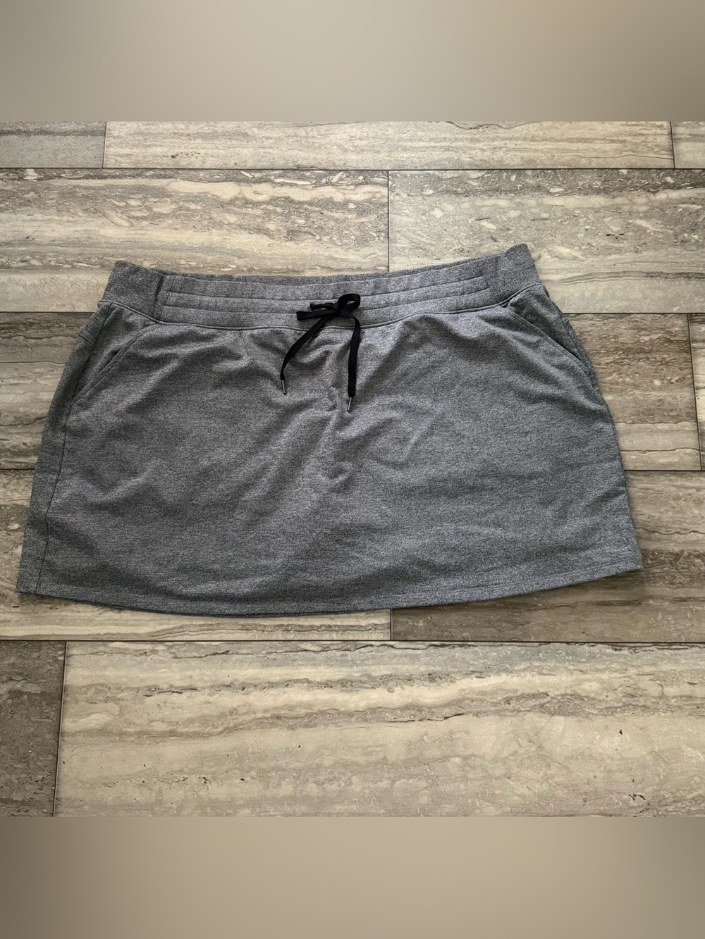 tek gear Gray Drawstring Skort with Pockets